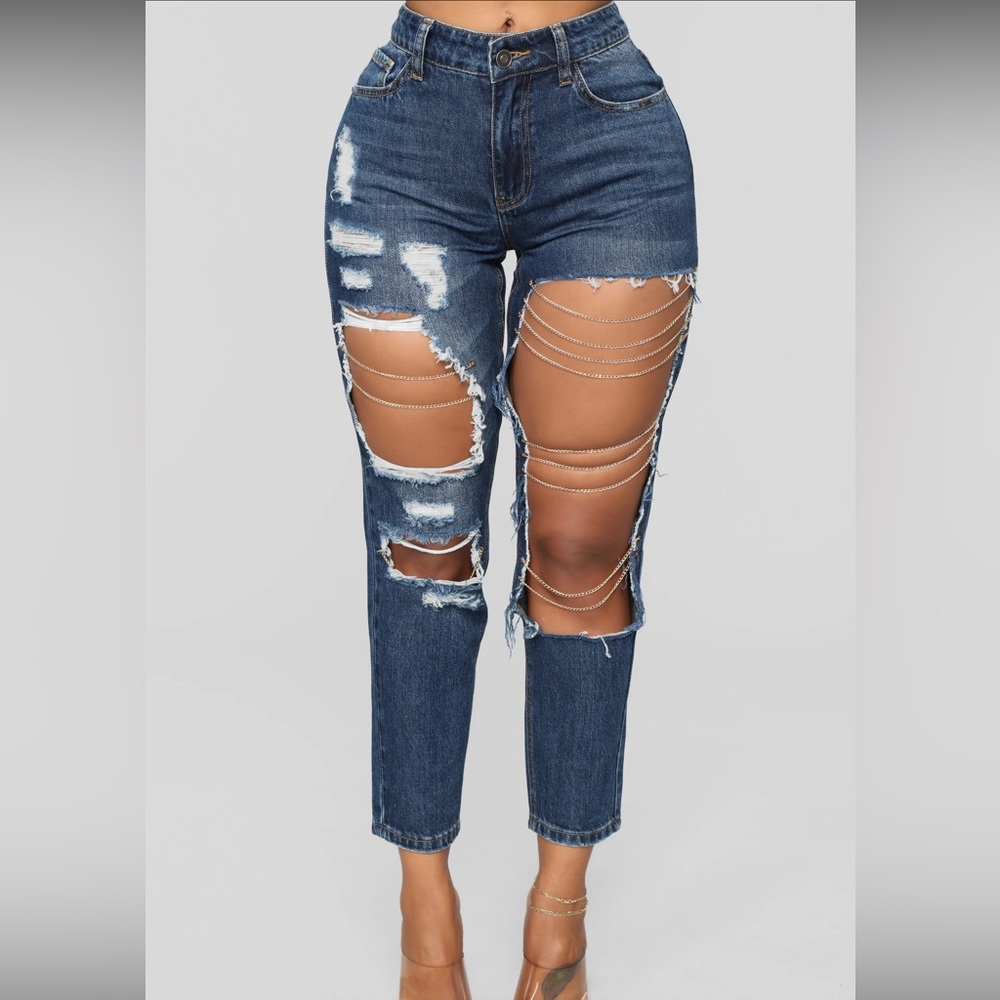 Boyfriend Jeans - Dark Denim